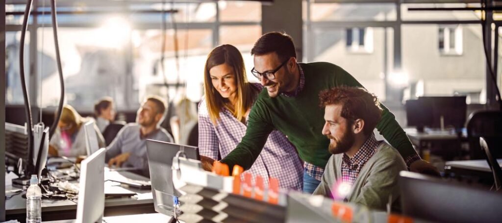 Students studying data science in Canada at the George Brown College continuing studies program